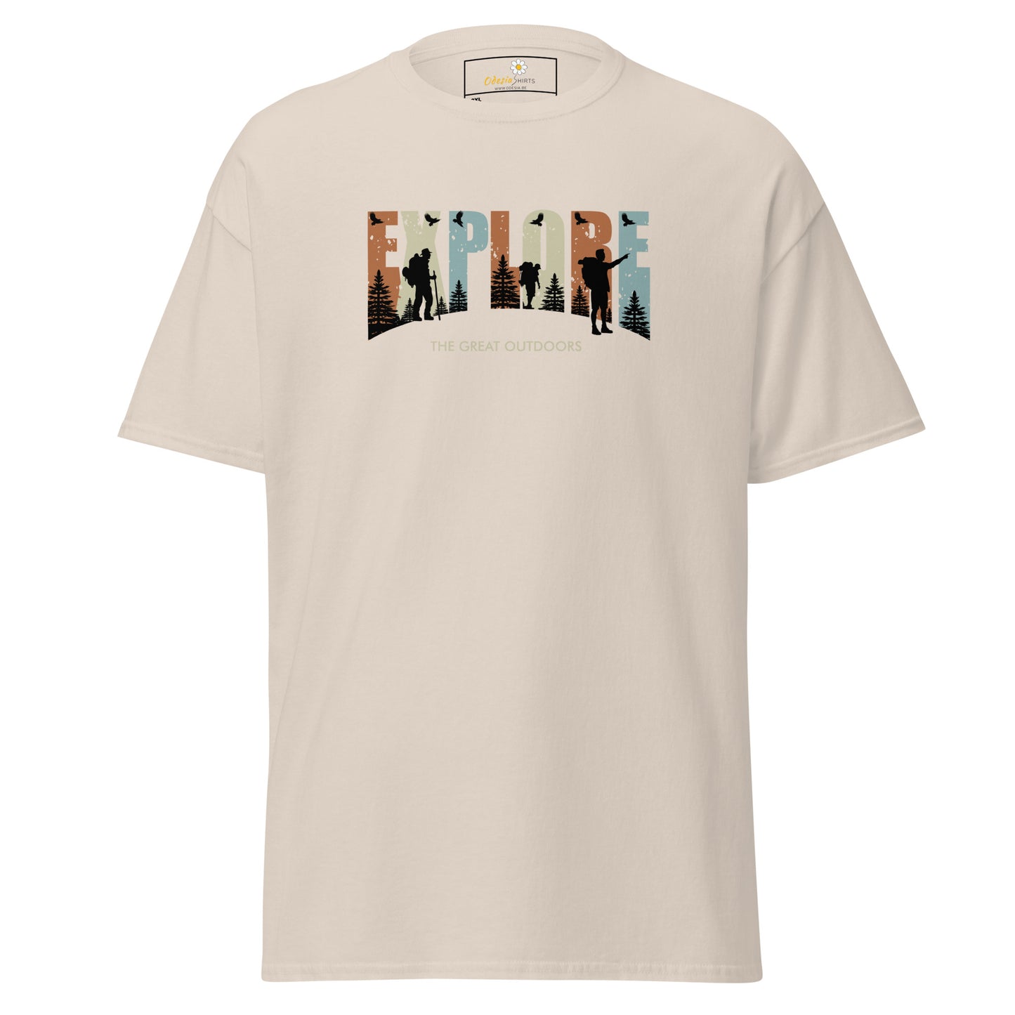 Unisex classic t-shirt - ADVENTURE EXPLORE THE GREAT OUTDOORS - BIG