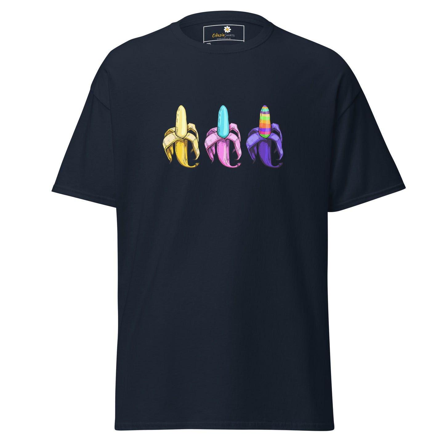 Unisex classic t-shirt - AMAZING THREE BANANAS - BIG