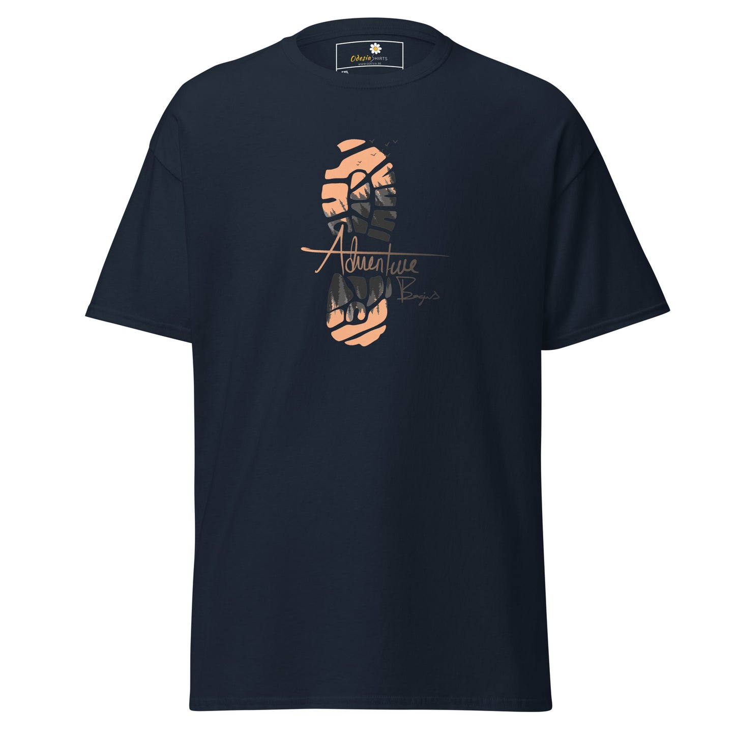 Unisex classic t-shirt - ADVENTURE FOOTPRINT - BIG