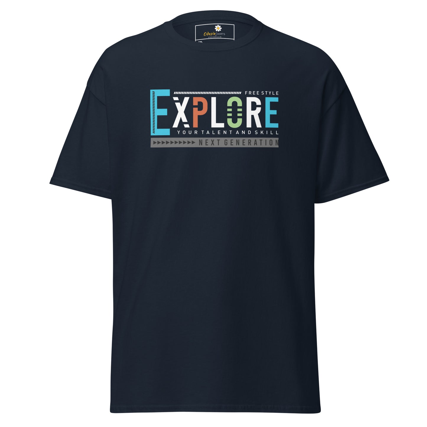 Unisex classic t-shirt - ADVENTURE EXPLORE FREESTYLE - BIG