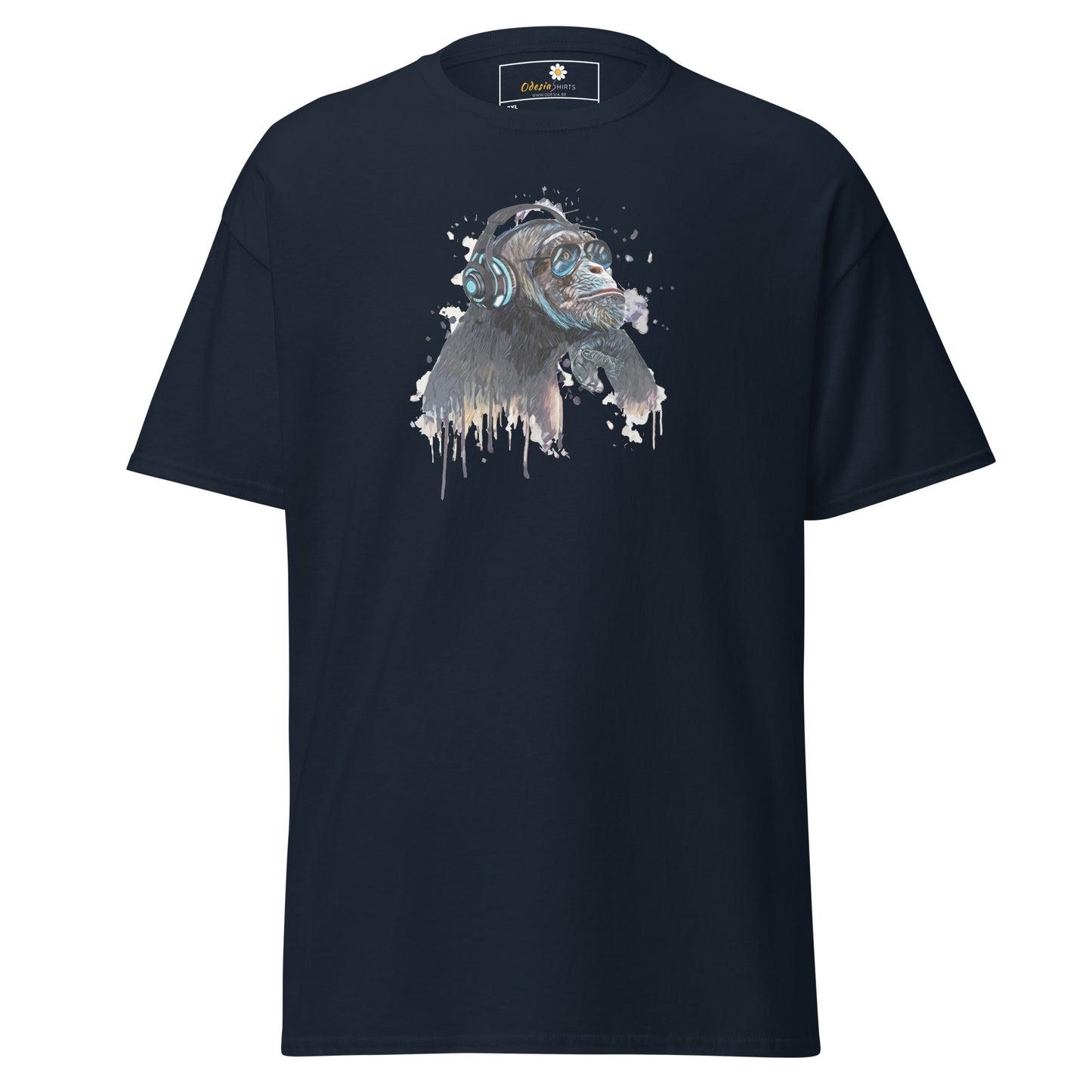 Unisex classic t-shirt - WILDLIFE MUSIC CHIMPANZEE - BIG