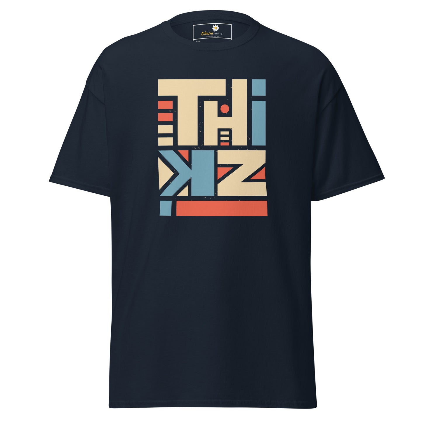 Unisex classic t-shirt - ABSTRACT TEXT THINK - BIG