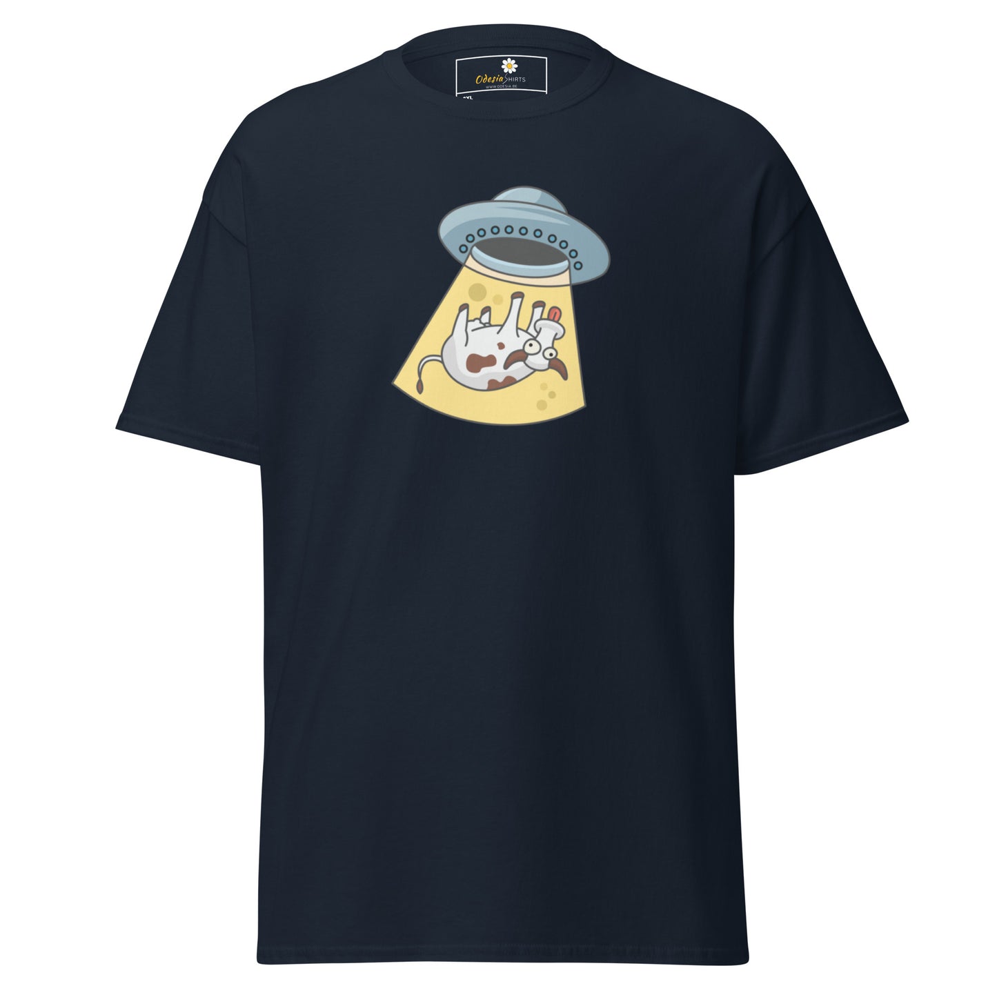 Unisex classic t-shirt - ALIEN SPACE COW - BIG