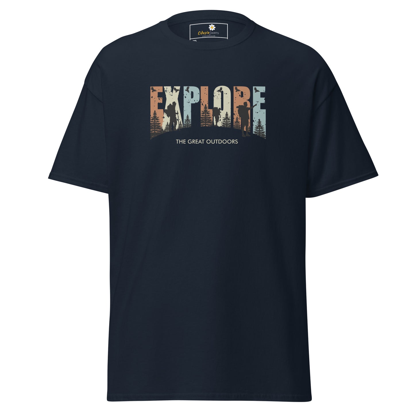 Unisex classic t-shirt - ADVENTURE EXPLORE THE GREAT OUTDOORS - BIG