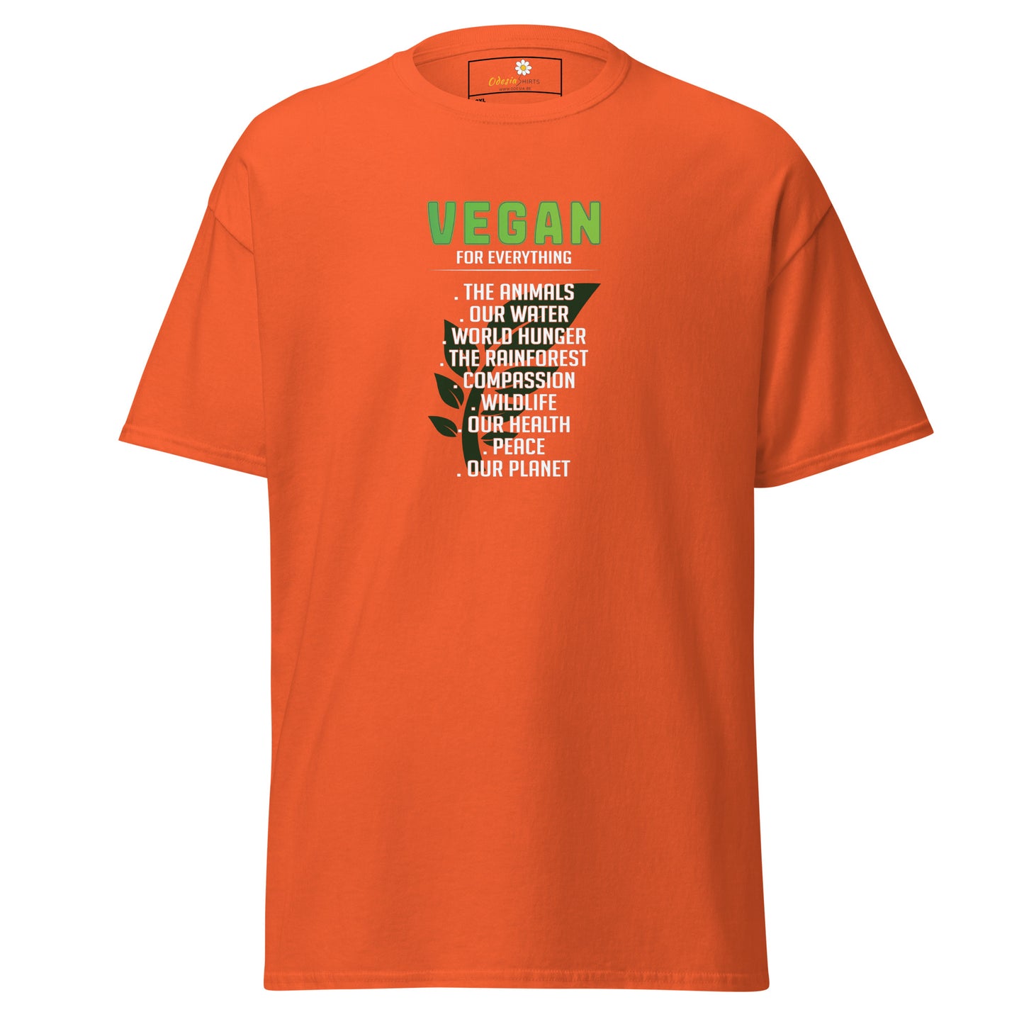 Unisex classic t-shirt - ECOVEGAN REASONS - BIG