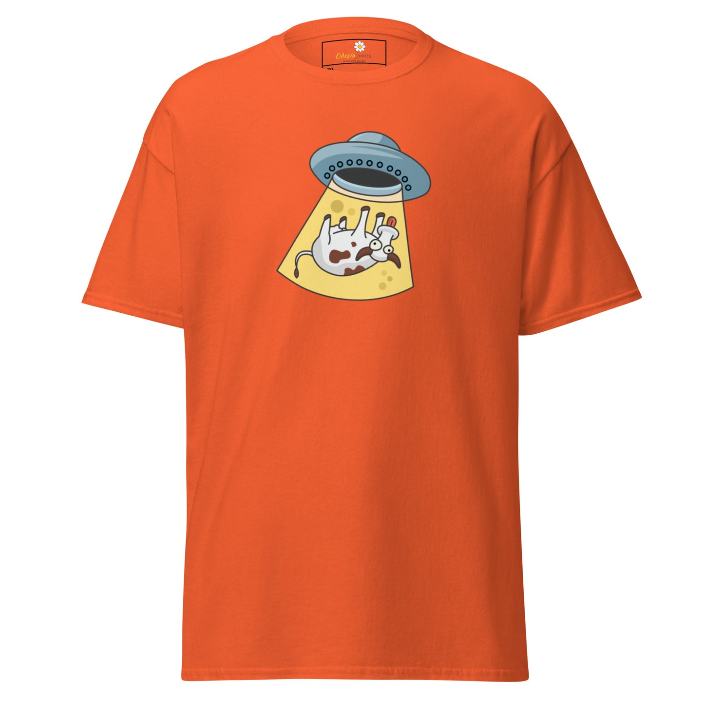 Unisex classic t-shirt - ALIEN SPACE COW - BIG