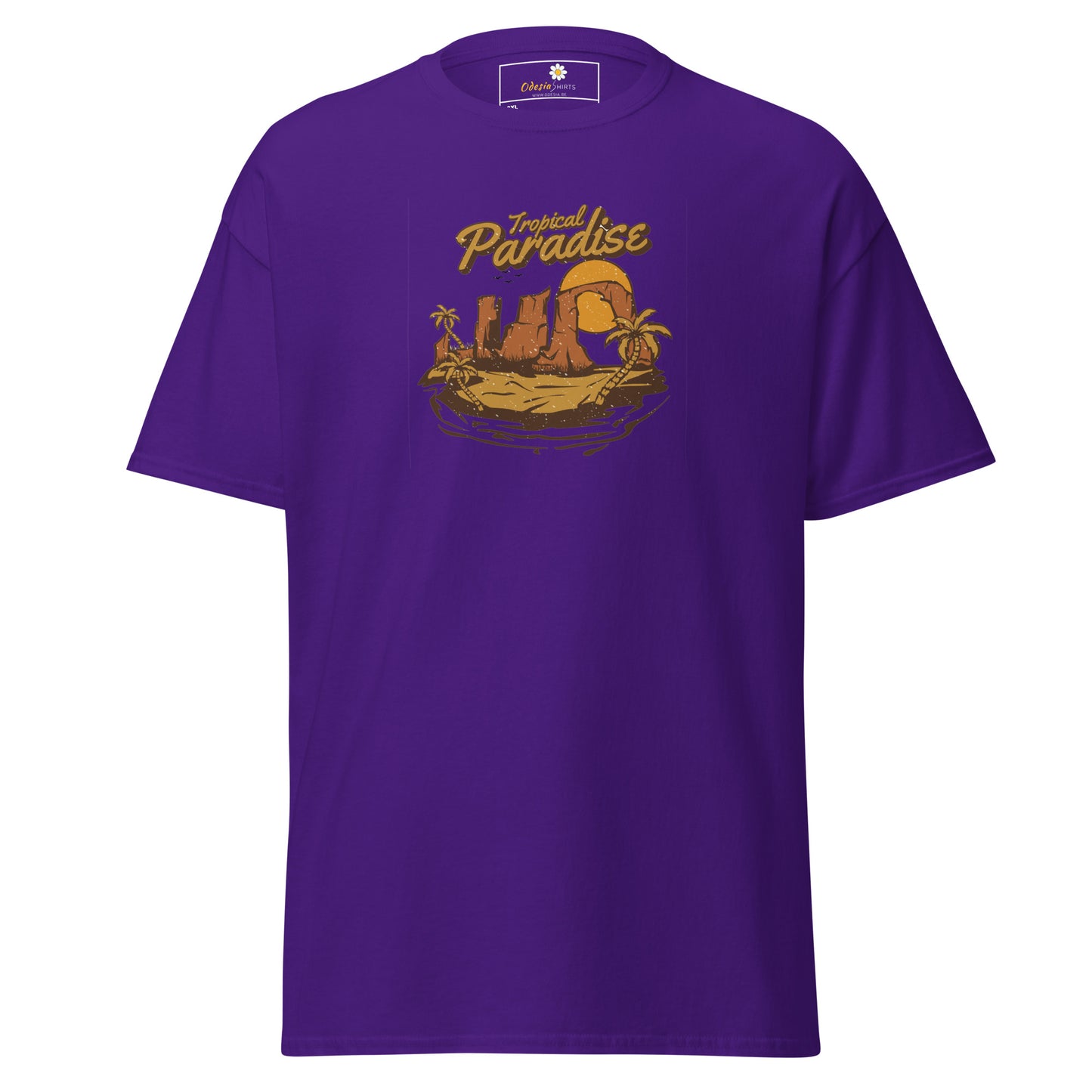 T-shirt classique homme - SUMMER TROPICAL PARADISE - BIG