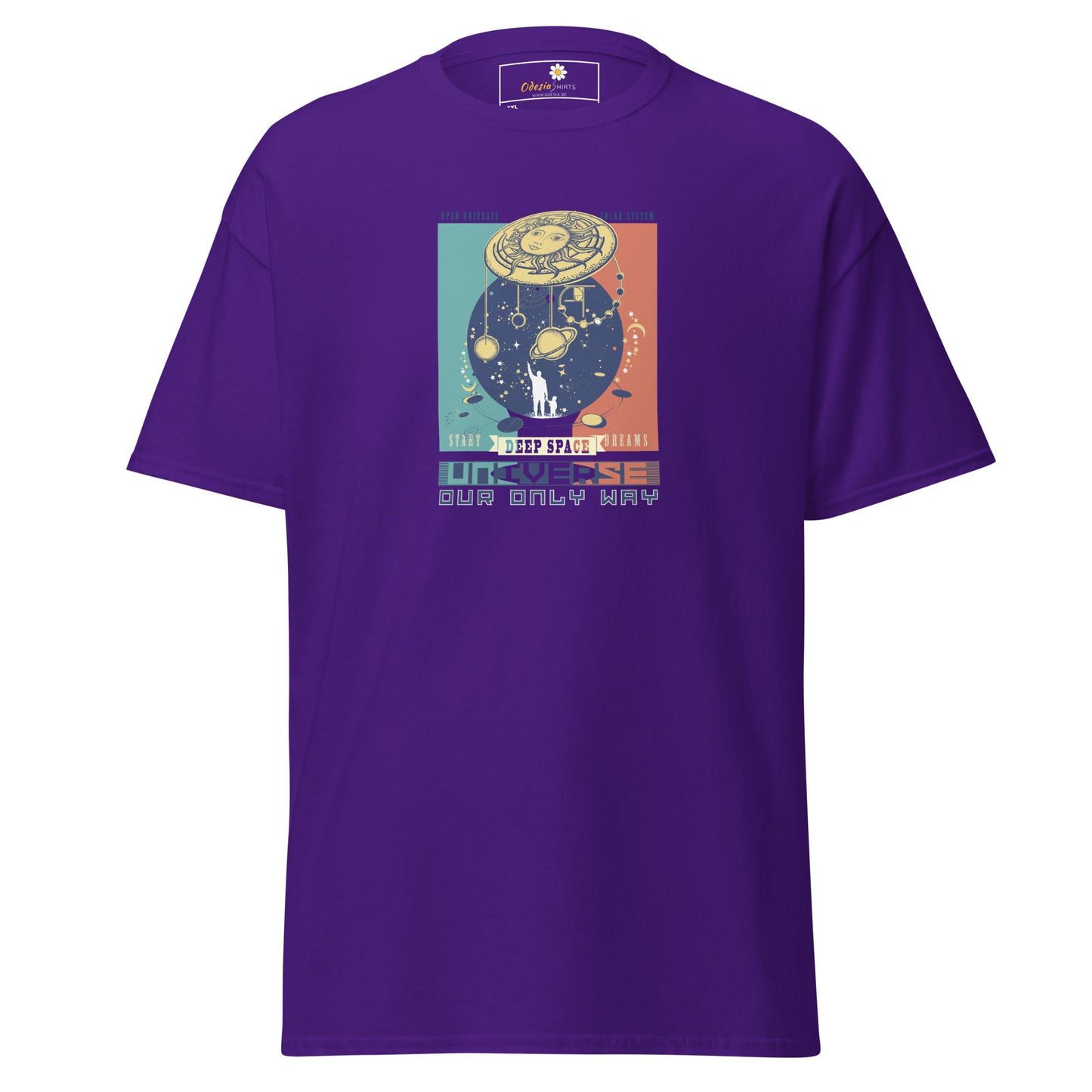 Unisex classic t-shirt - ADVENTURE UNIVERSE OUR ONLY WAY - BIG