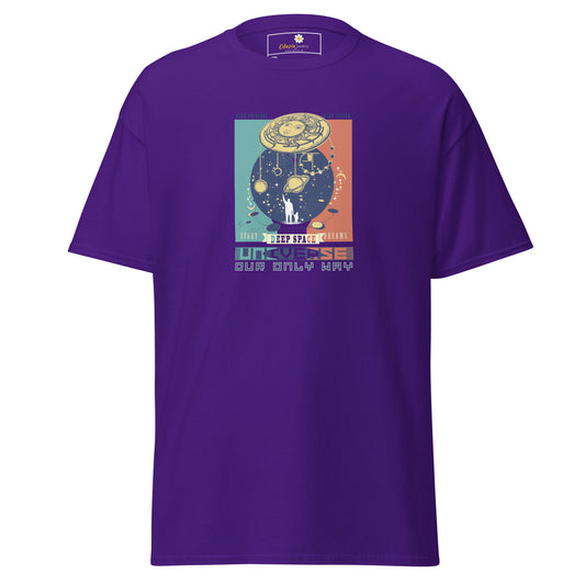 Unisex classic t-shirt - ADVENTURE UNIVERSE OUR ONLY WAY - BIG