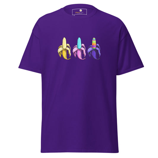 Unisex classic t-shirt - AMAZING THREE BANANAS - BIG
