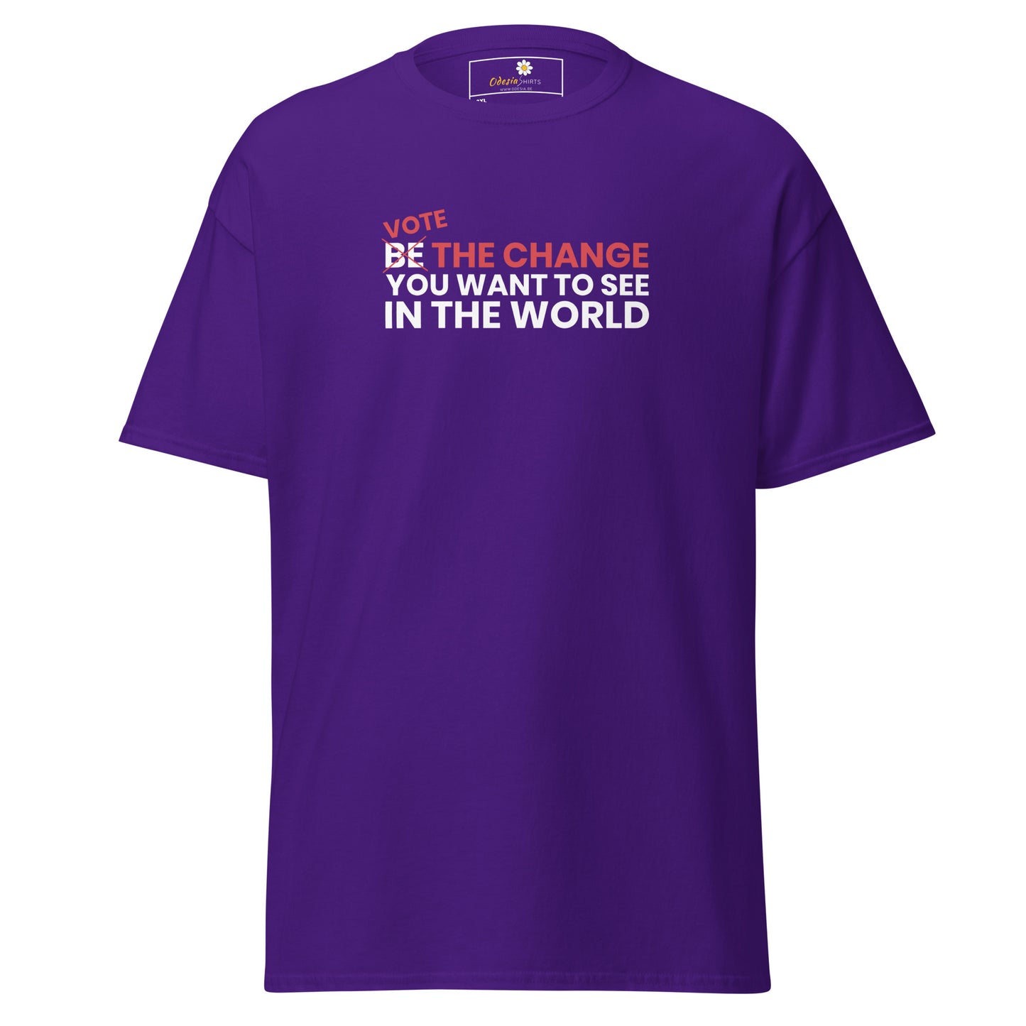 Unisex classic t-shirt - POSITIVE VOTE BE THE CHANGE - BIG