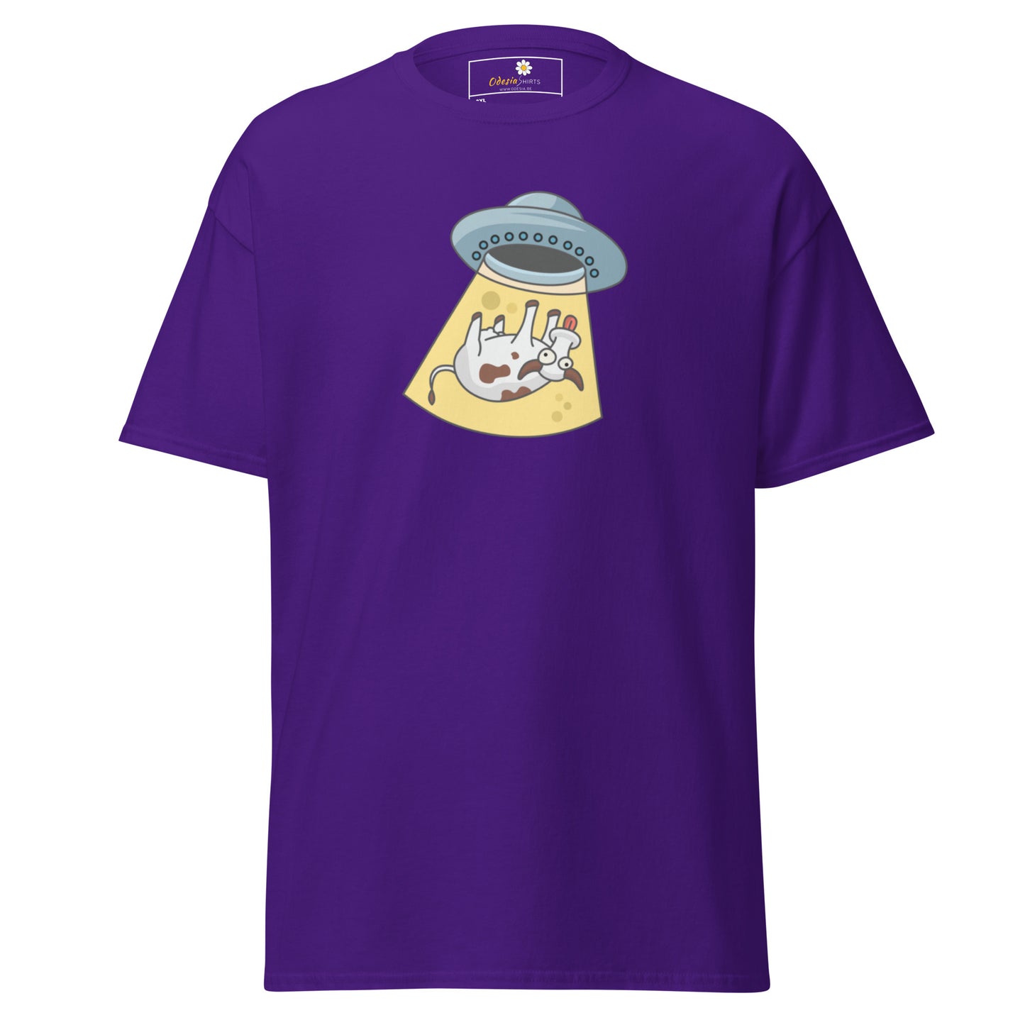 Unisex classic t-shirt - ALIEN SPACE COW - BIG