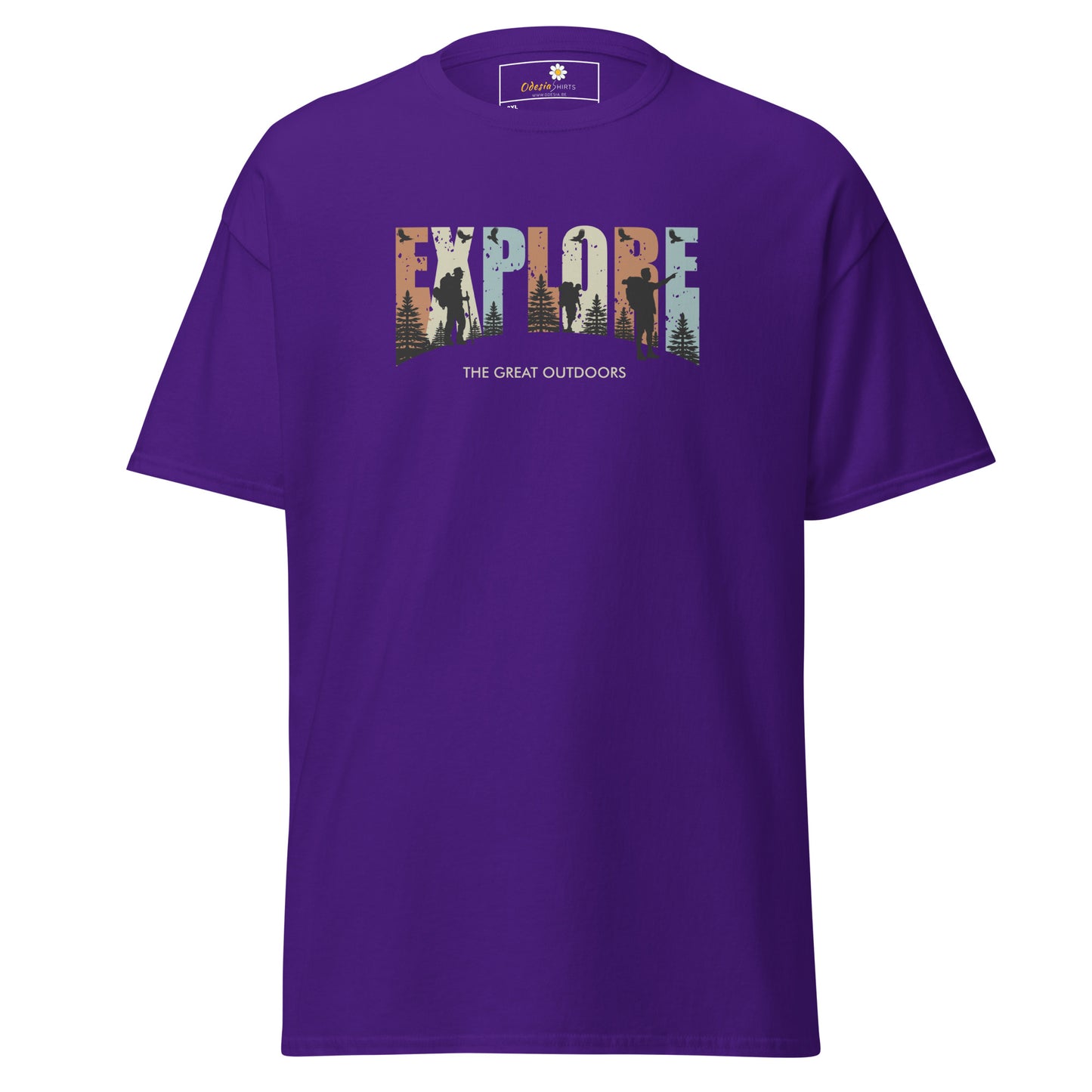 Unisex classic t-shirt - ADVENTURE EXPLORE THE GREAT OUTDOORS - BIG