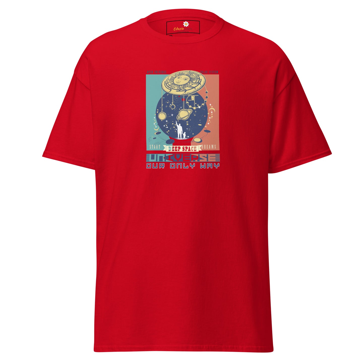 Unisex classic t-shirt - ADVENTURE UNIVERSE OUR ONLY WAY - BIG