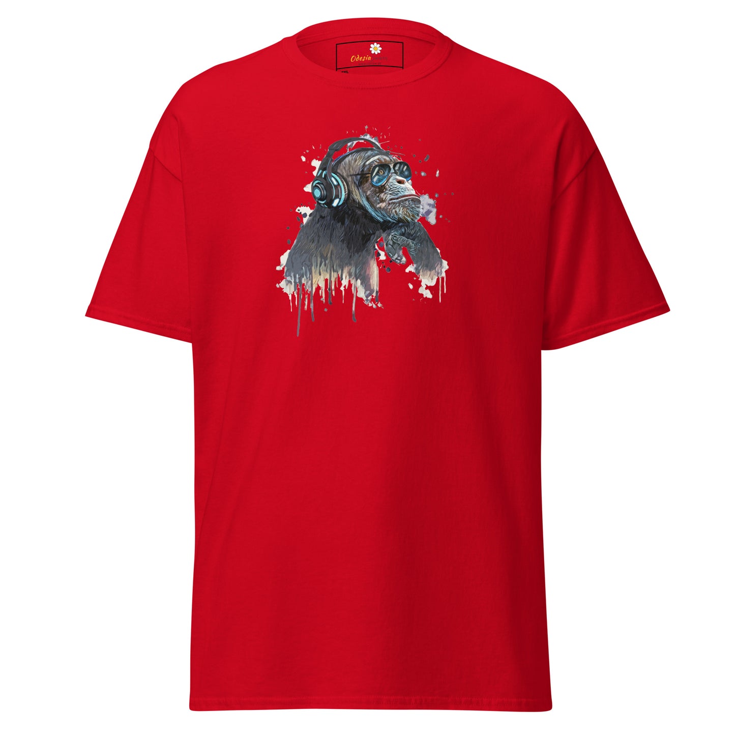 Unisex classic t-shirt - WILDLIFE MUSIC CHIMPANZEE - BIG