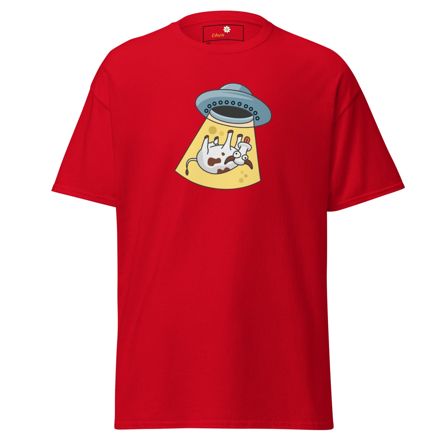 Unisex classic t-shirt - ALIEN SPACE COW - BIG