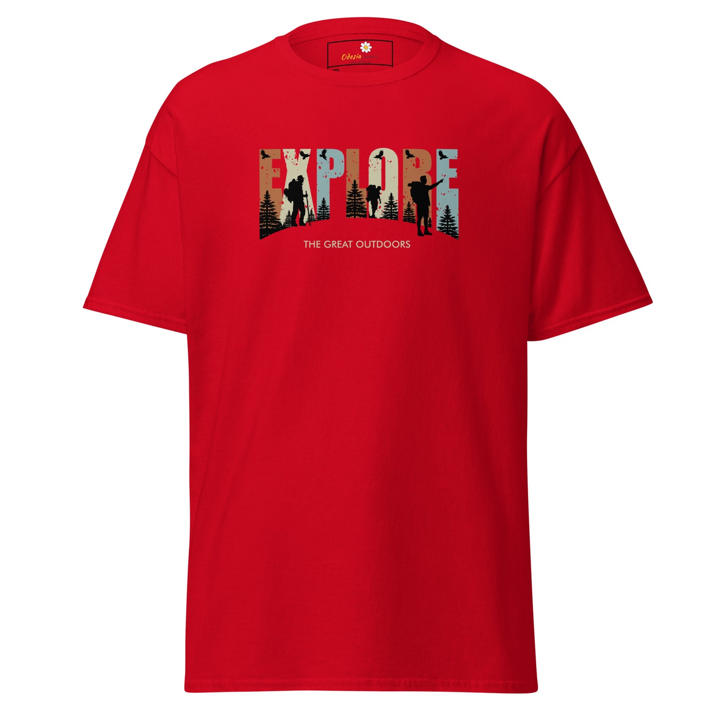 Unisex classic t-shirt - ADVENTURE EXPLORE THE GREAT OUTDOORS - BIG