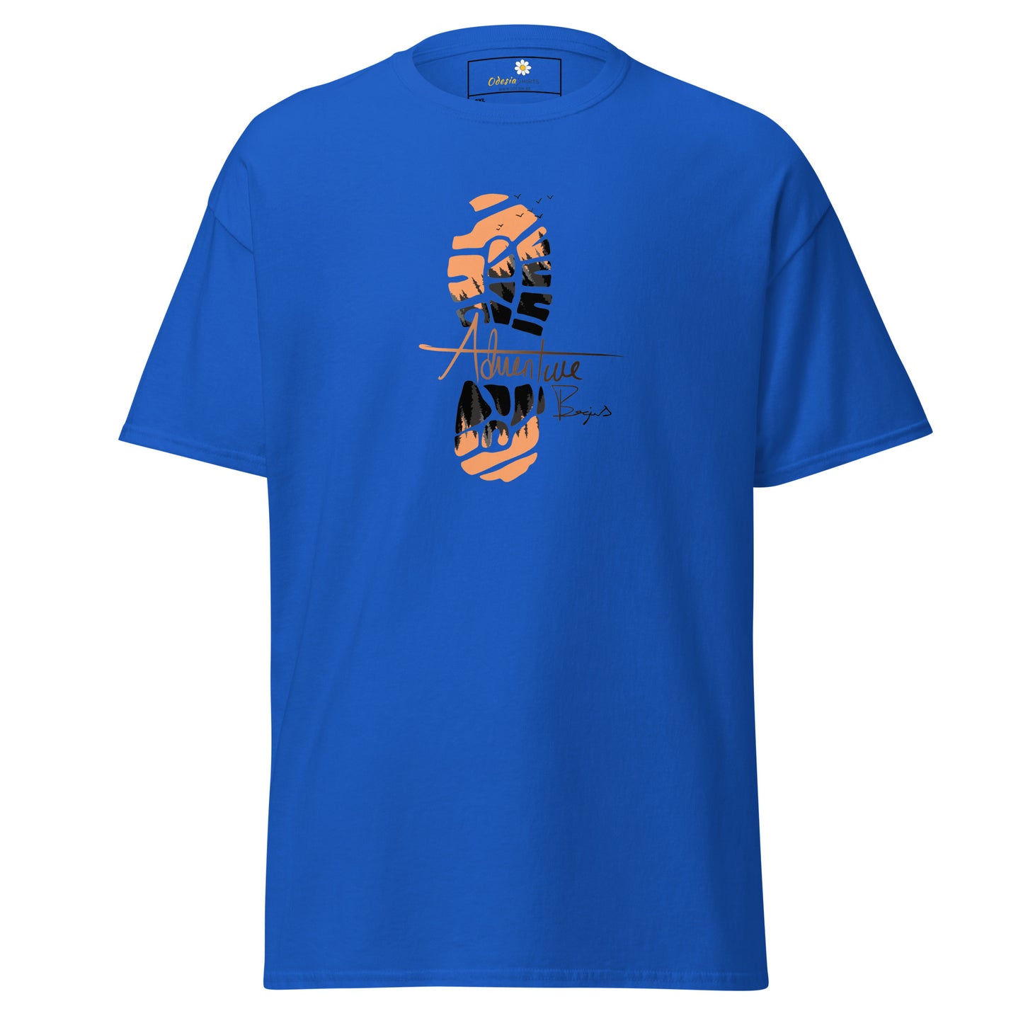 Unisex classic t-shirt - ADVENTURE FOOTPRINT - BIG
