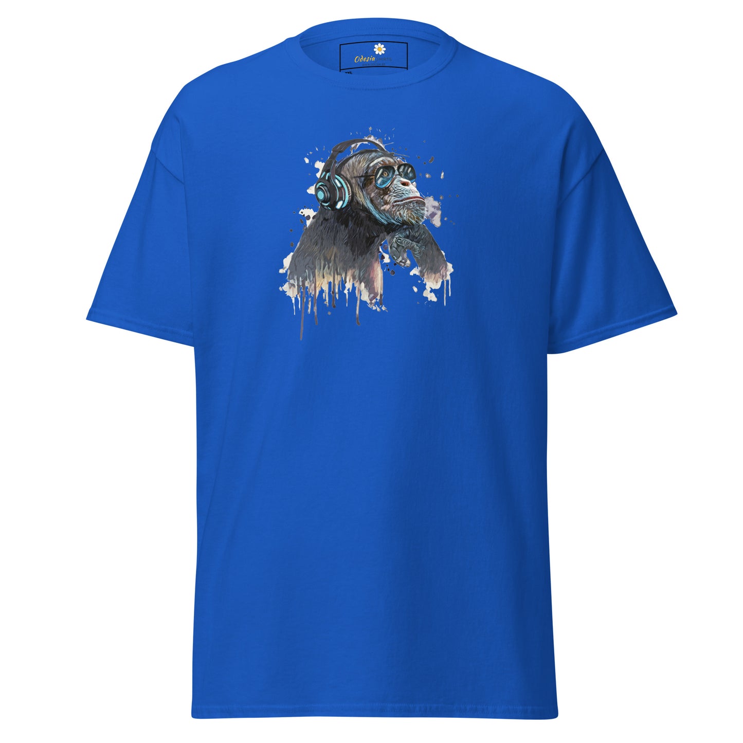 Unisex classic t-shirt - WILDLIFE MUSIC CHIMPANZEE - BIG