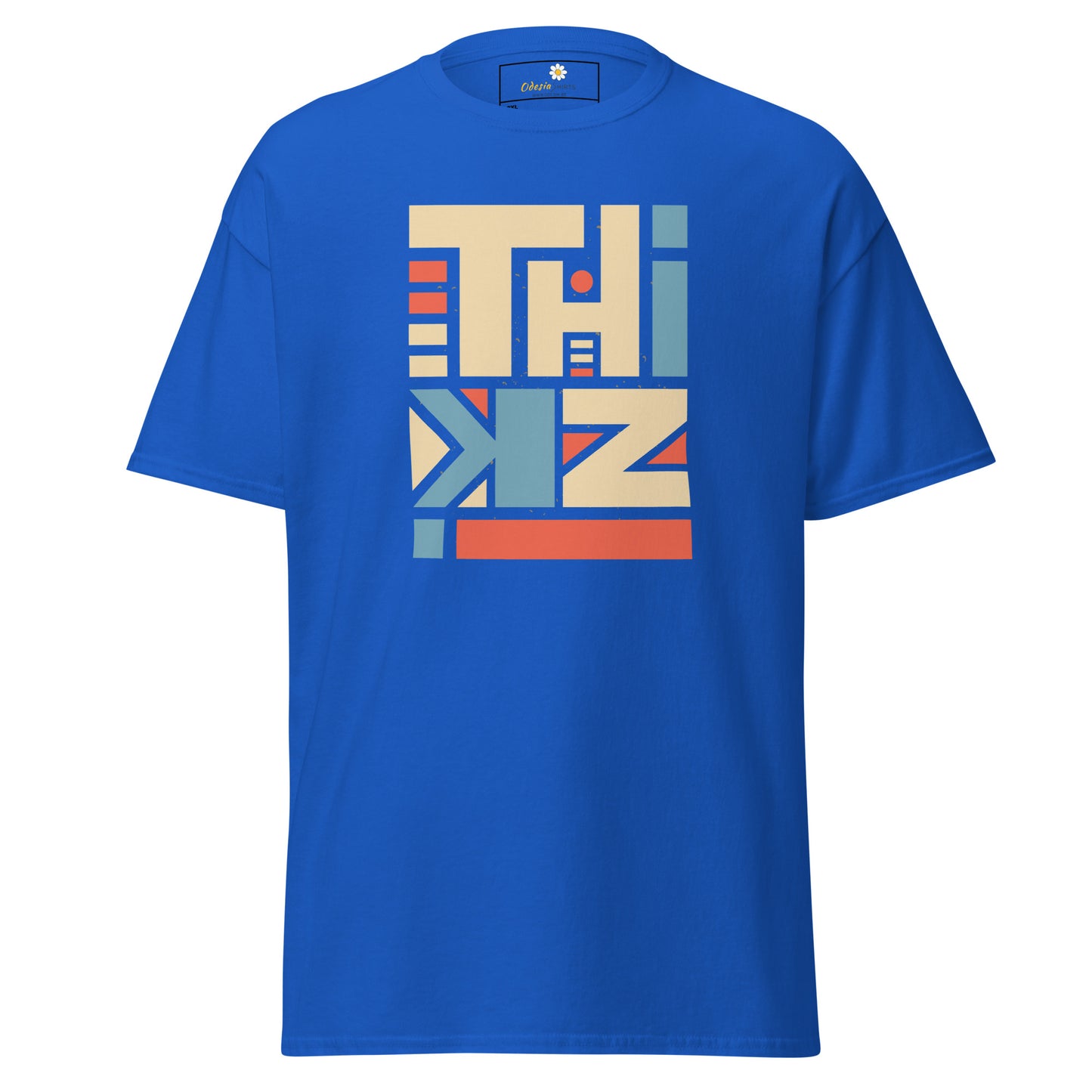 Unisex classic t-shirt - ABSTRACT TEXT THINK - BIG