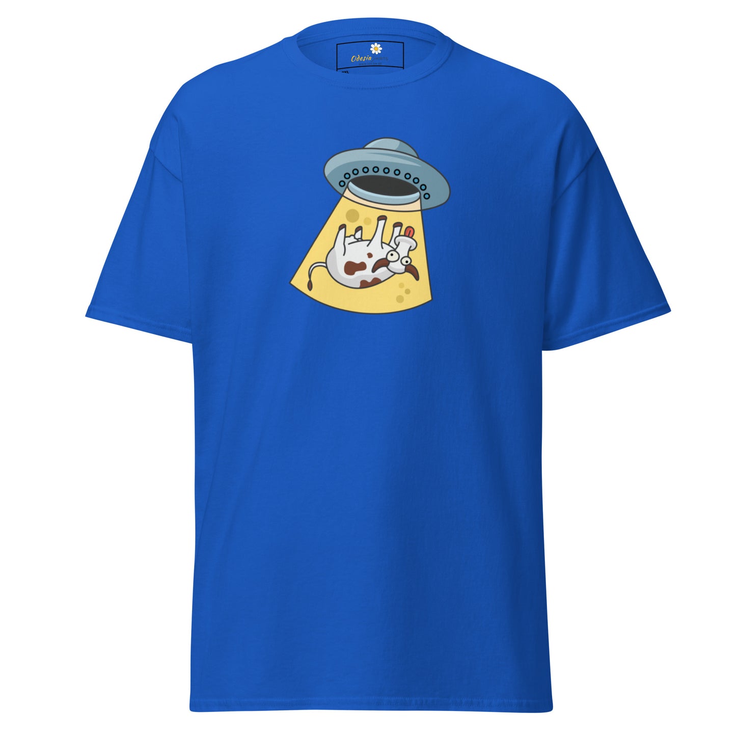 Unisex classic t-shirt - ALIEN SPACE COW - BIG