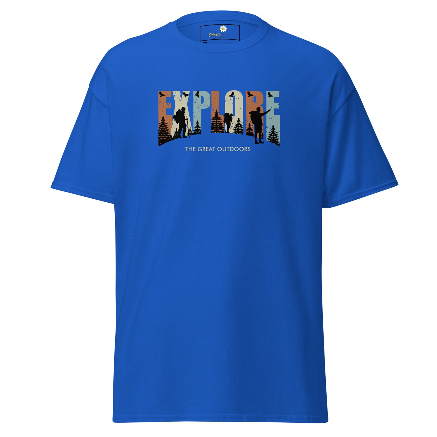 Unisex classic t-shirt - ADVENTURE EXPLORE THE GREAT OUTDOORS - BIG