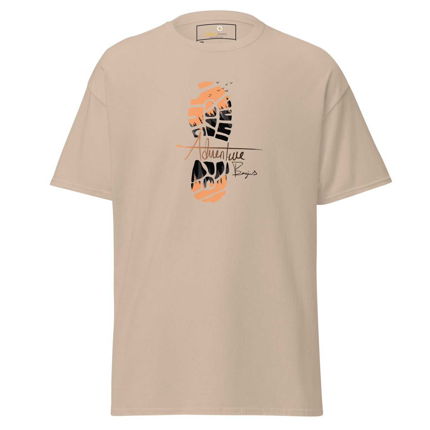 Unisex classic t-shirt - ADVENTURE FOOTPRINT - BIG
