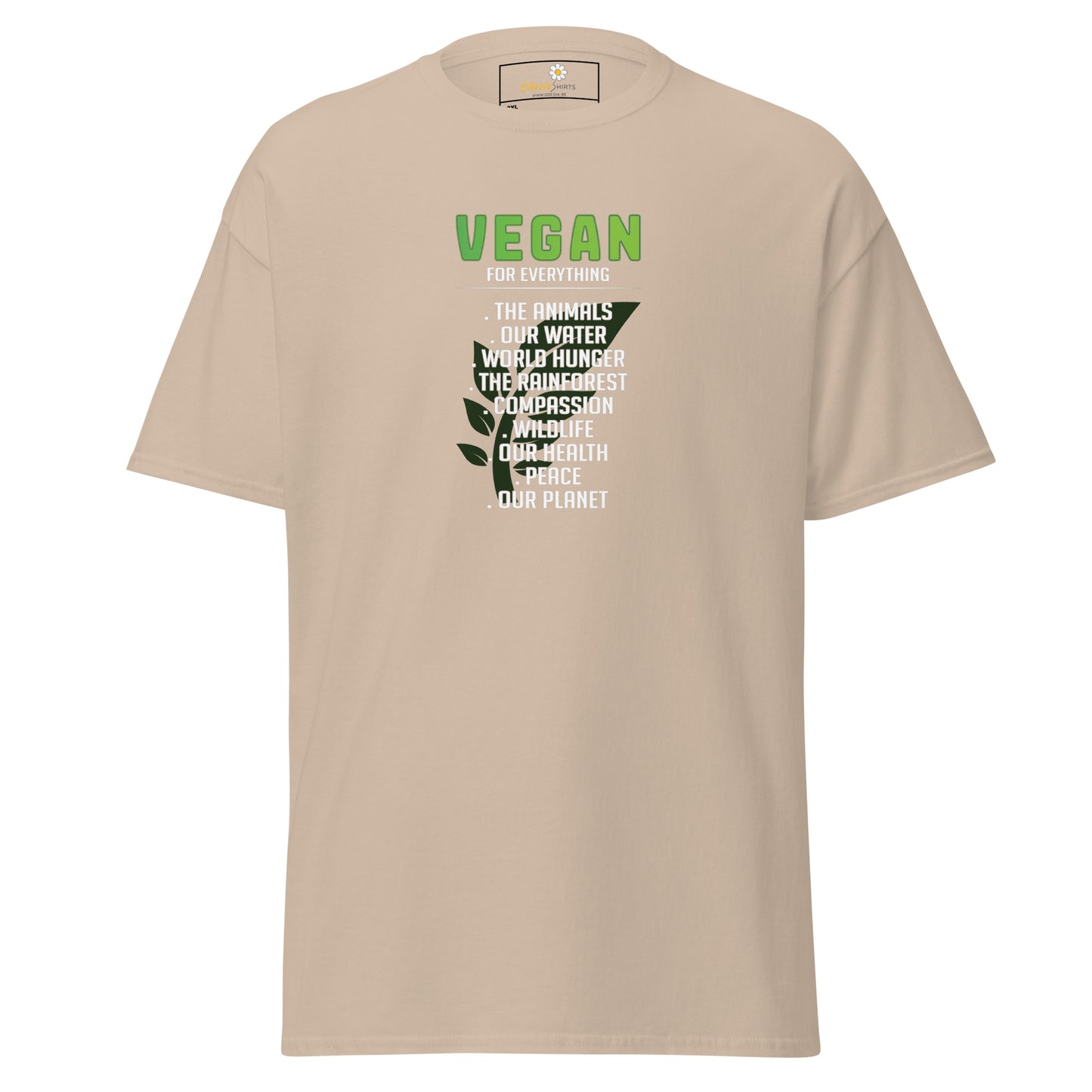 Unisex classic t-shirt - ECOVEGAN REASONS - BIG