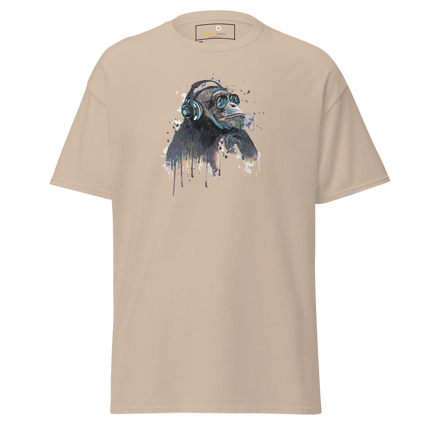 Unisex classic t-shirt - WILDLIFE MUSIC CHIMPANZEE - BIG