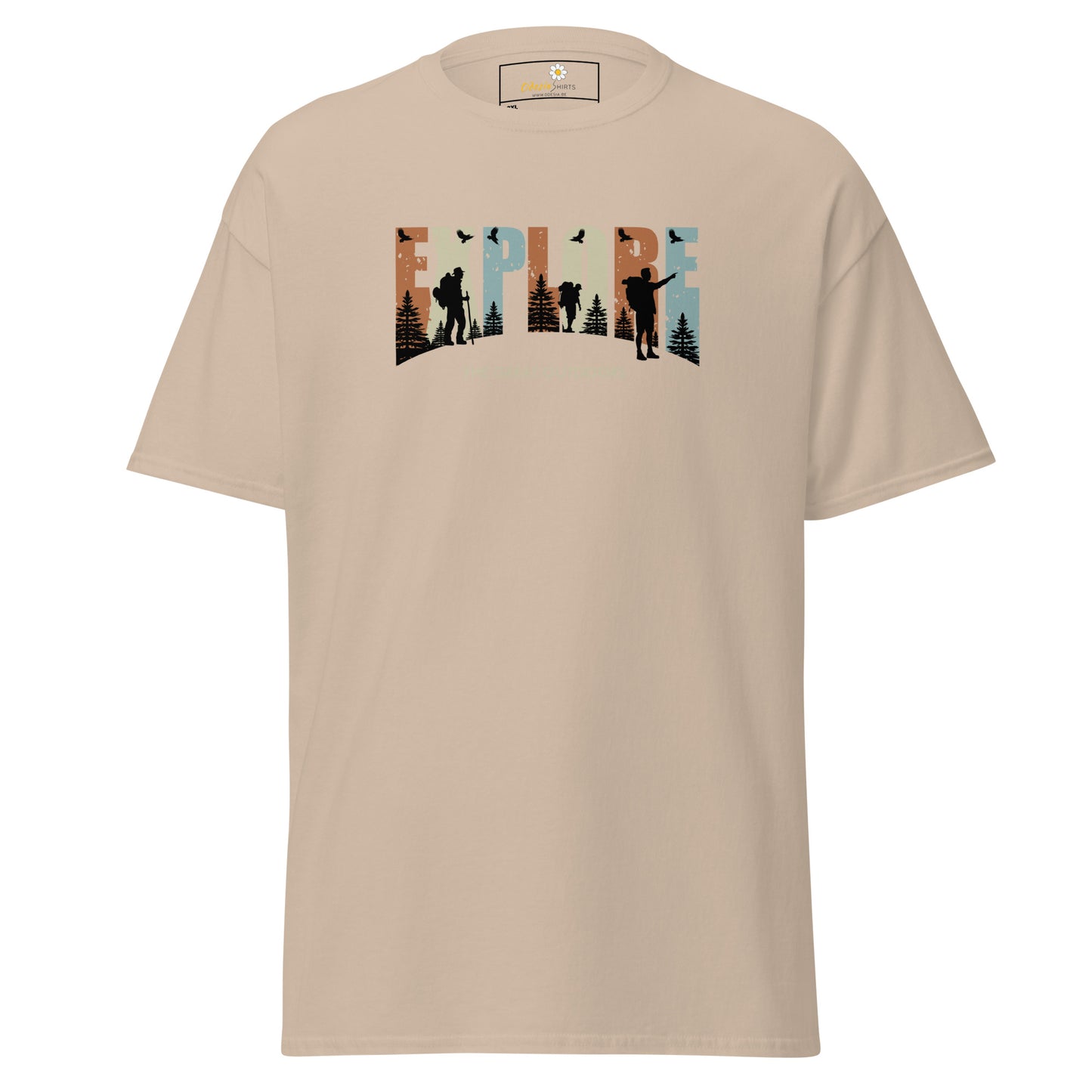 Unisex classic t-shirt - ADVENTURE EXPLORE THE GREAT OUTDOORS - BIG