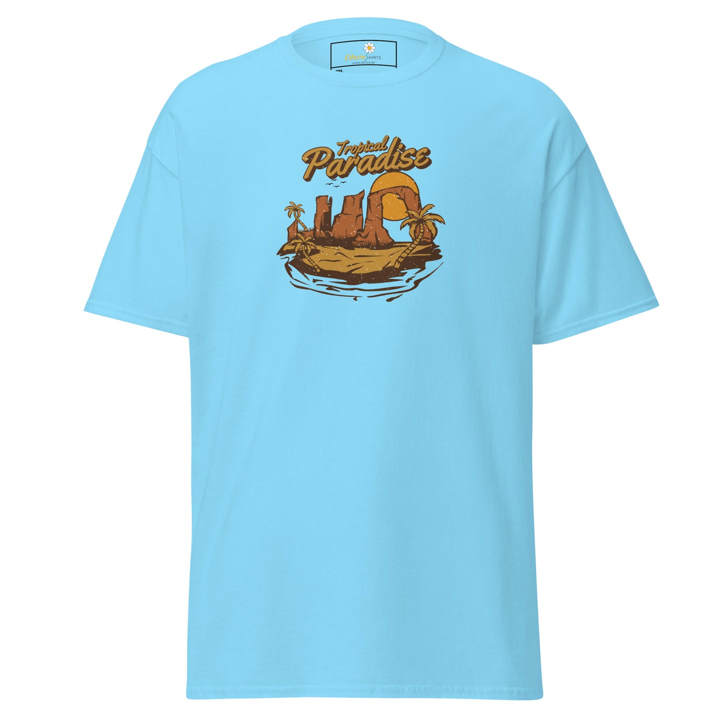 T-shirt classique homme - SUMMER TROPICAL PARADISE - BIG