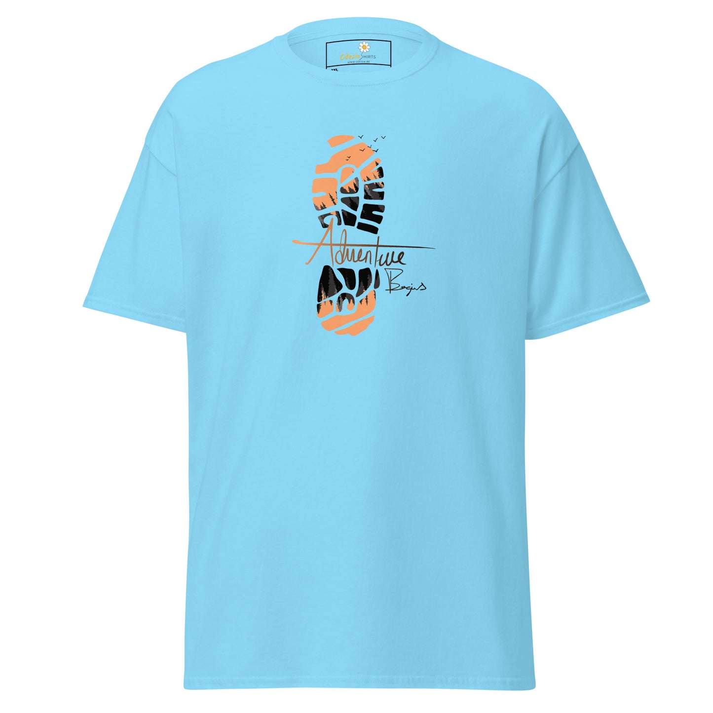 Unisex classic t-shirt - ADVENTURE FOOTPRINT - BIG