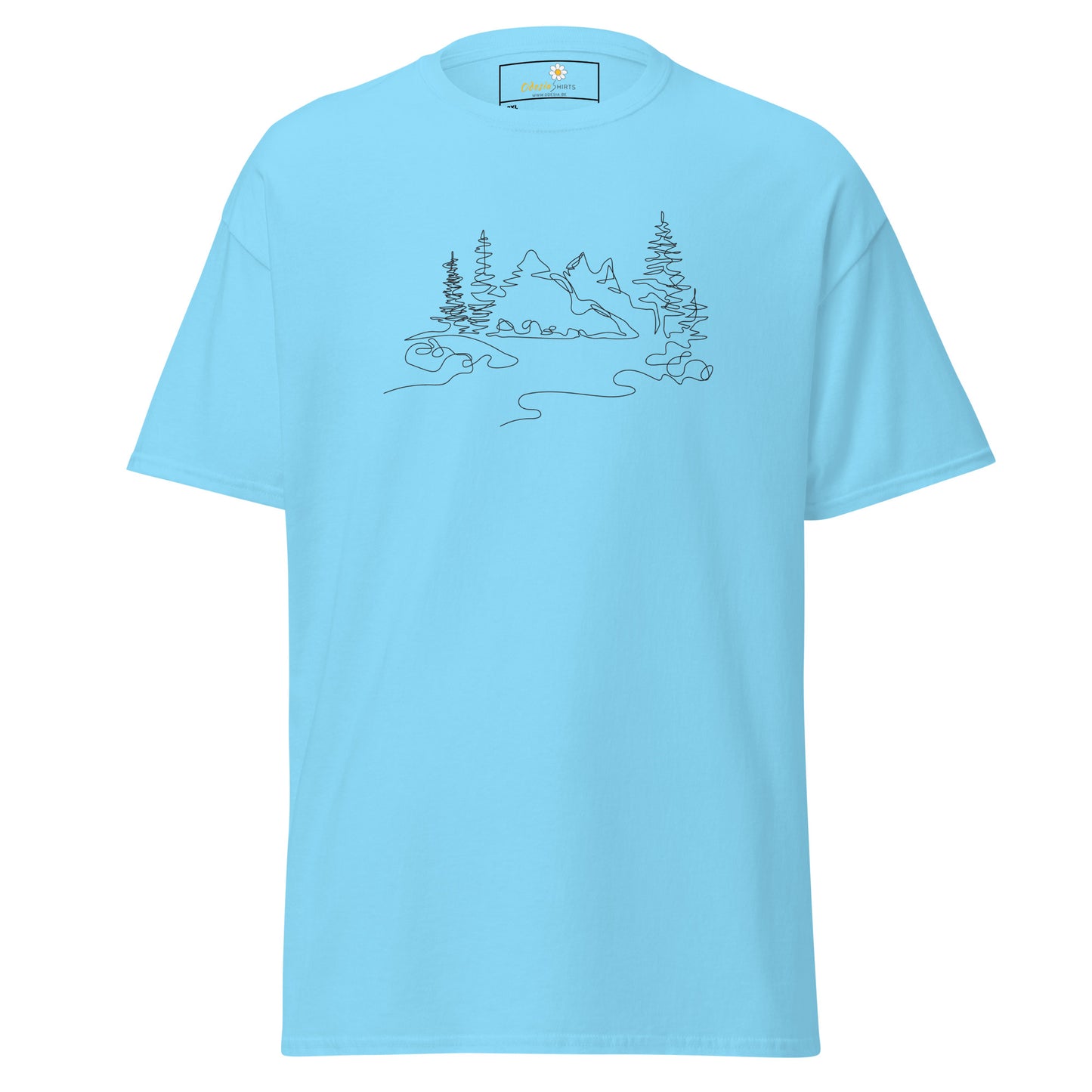 Unisex classic t-shirt - ADVENTURE MOUNTAIN DRAWING - BIG