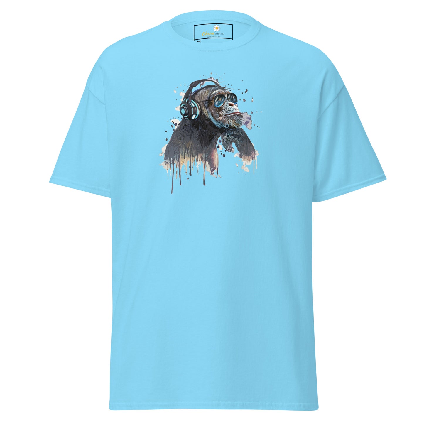 Unisex classic t-shirt - WILDLIFE MUSIC CHIMPANZEE - BIG