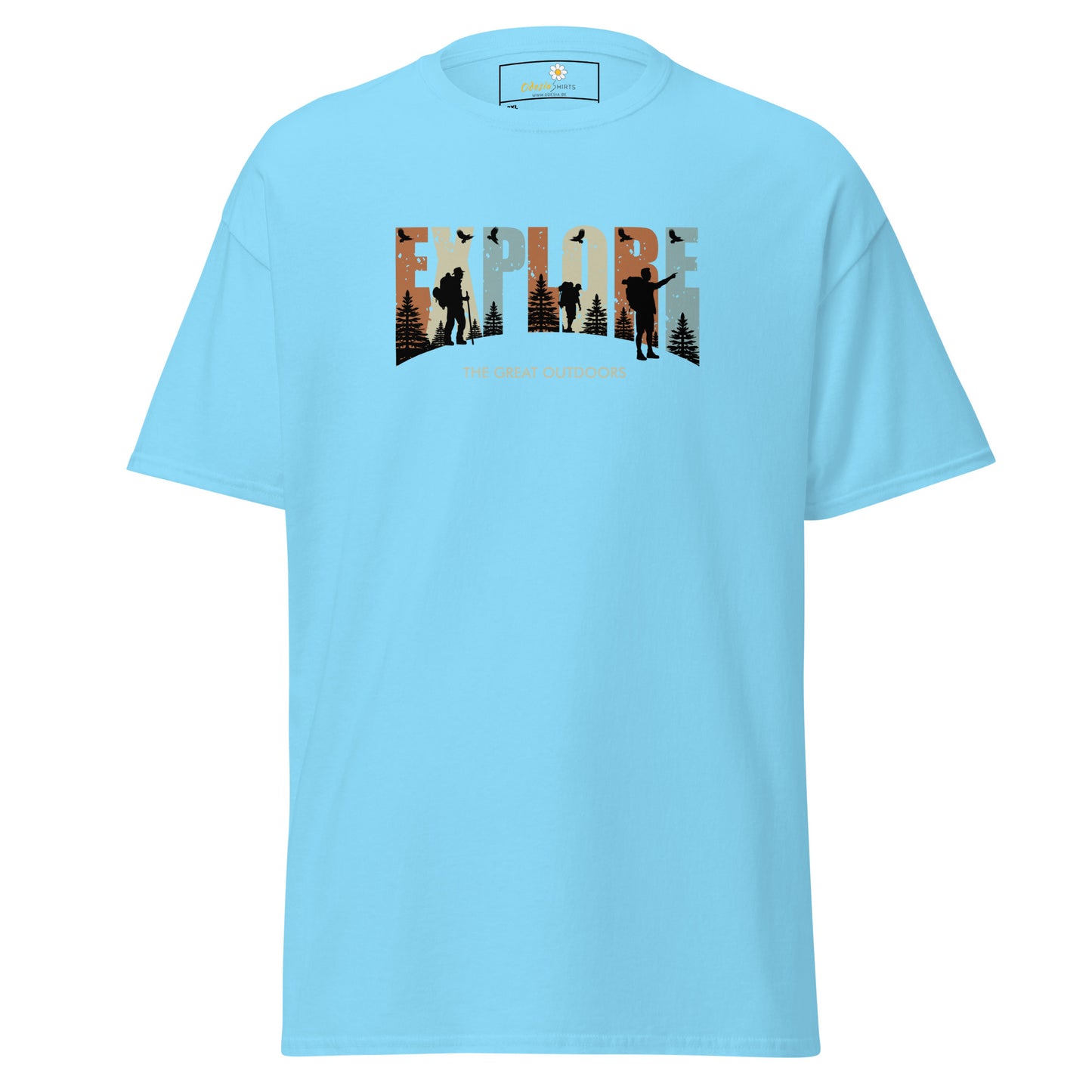Unisex classic t-shirt - ADVENTURE EXPLORE THE GREAT OUTDOORS - BIG