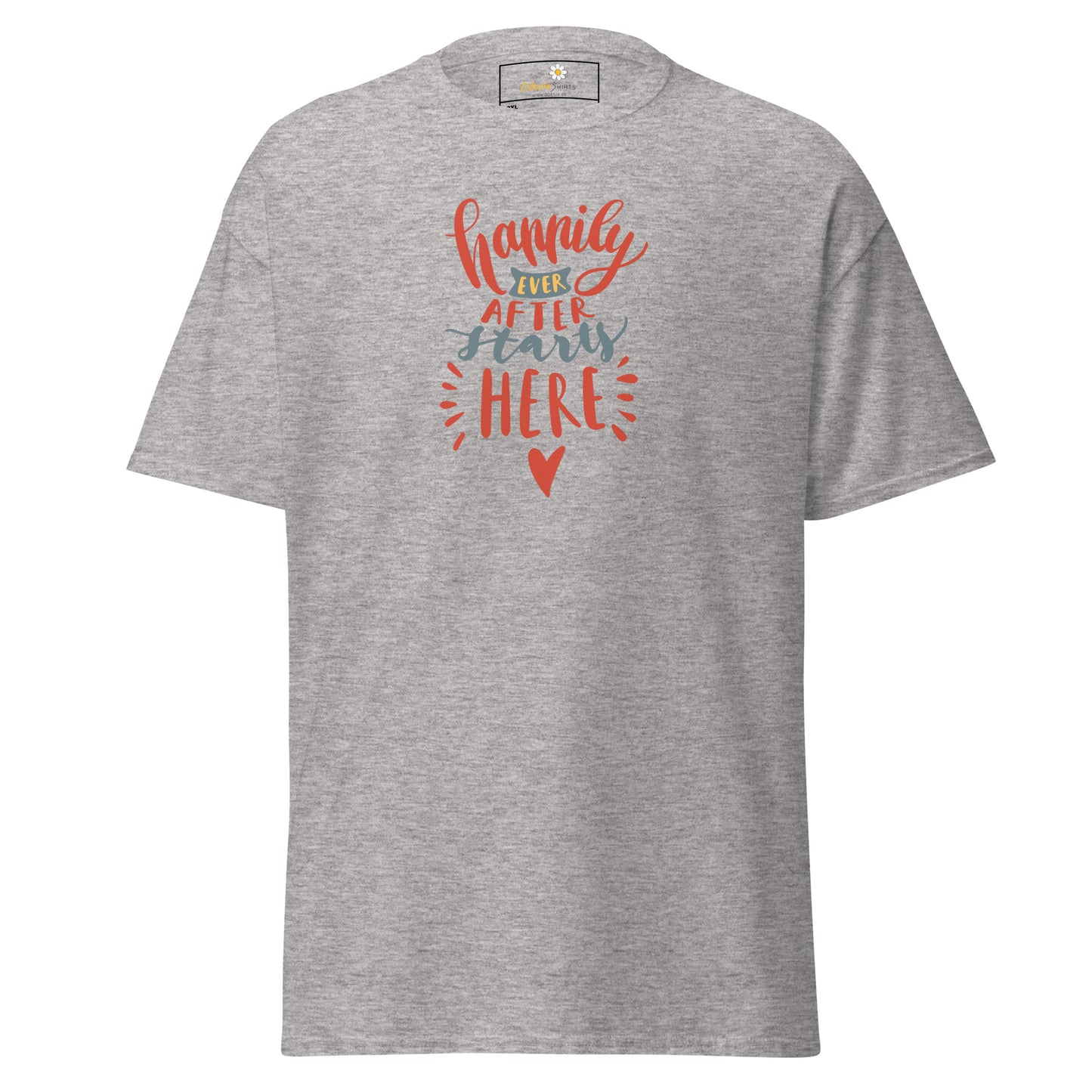 Unisex classic t-shirt - TEXT HAPPILY EVER AFTER - BIG