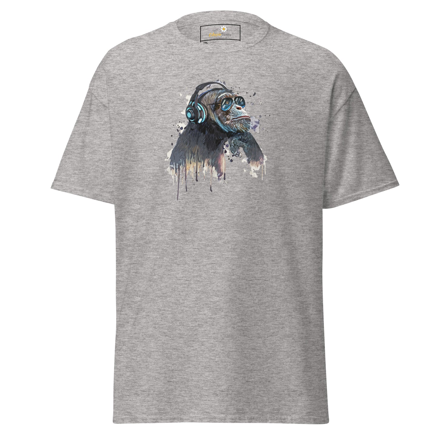 Unisex classic t-shirt - WILDLIFE MUSIC CHIMPANZEE - BIG