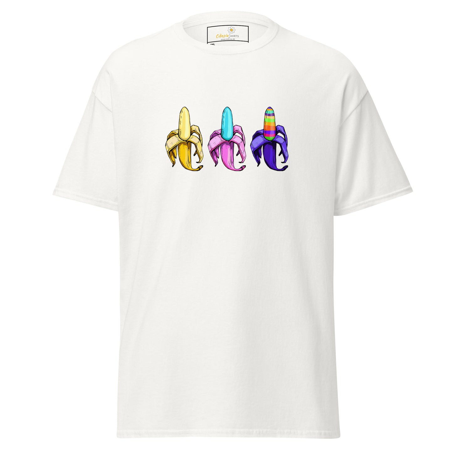 Unisex classic t-shirt - AMAZING THREE BANANAS - BIG
