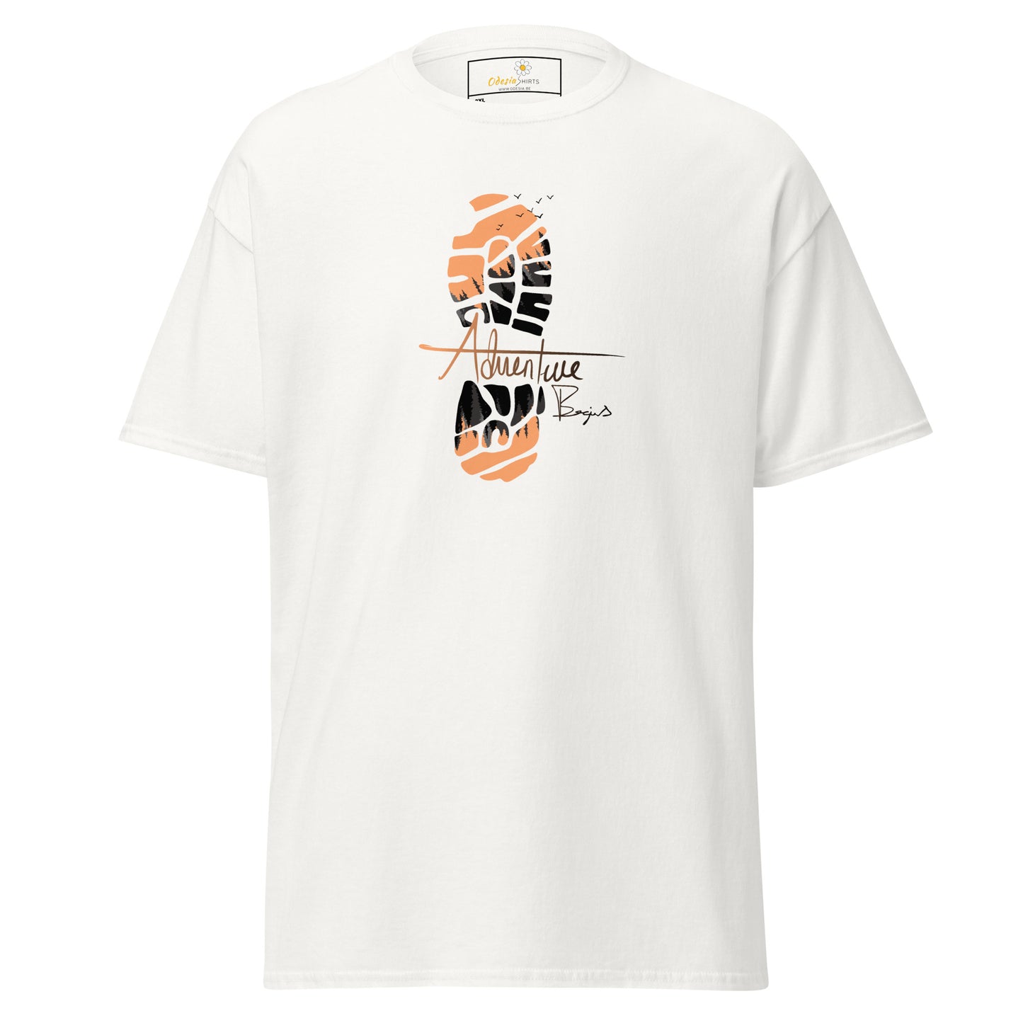 Unisex classic t-shirt - ADVENTURE FOOTPRINT - BIG