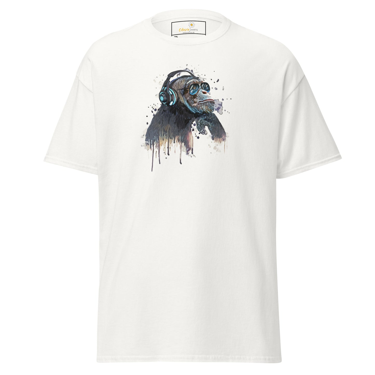 Unisex classic t-shirt - WILDLIFE MUSIC CHIMPANZEE - BIG