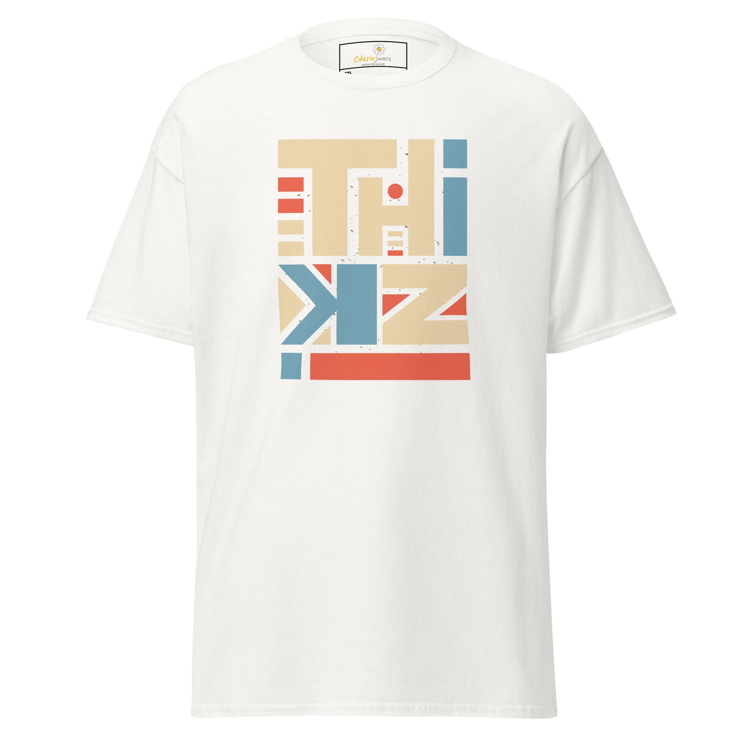 Unisex classic t-shirt - ABSTRACT TEXT THINK - BIG