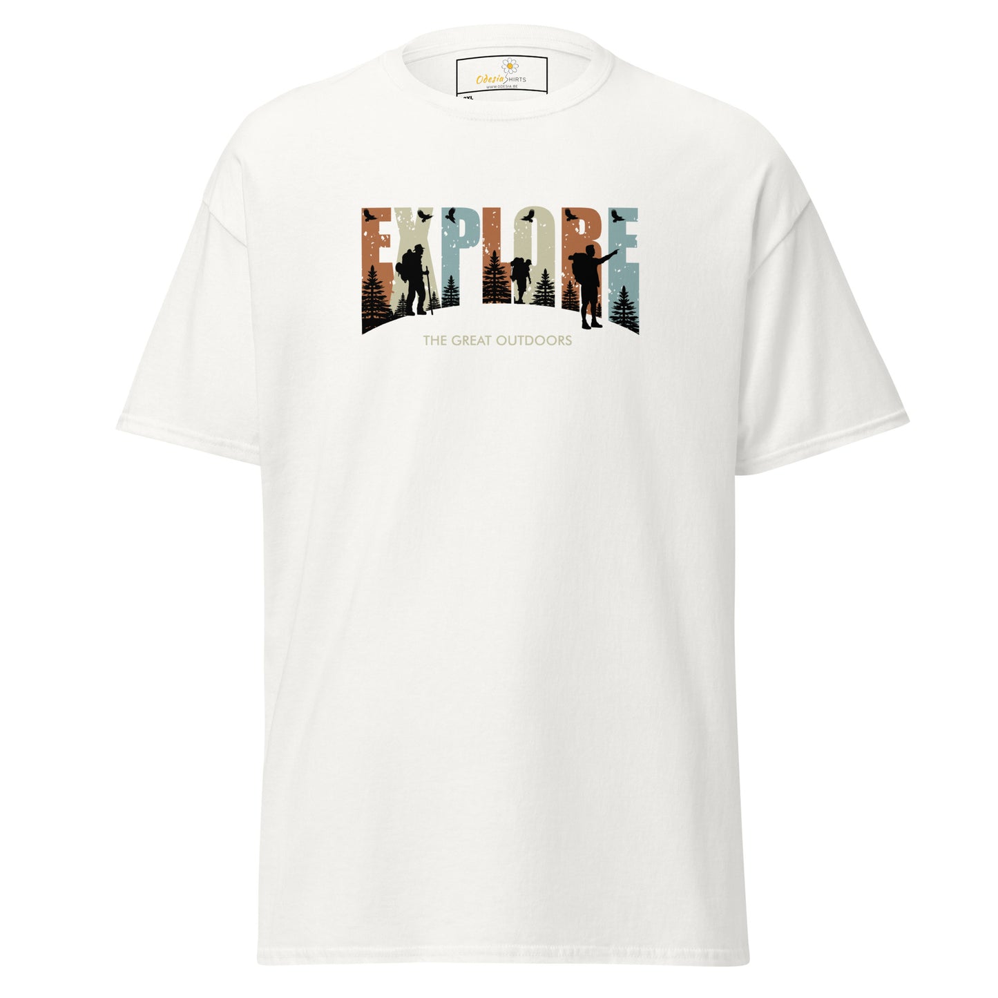 Unisex classic t-shirt - ADVENTURE EXPLORE THE GREAT OUTDOORS - BIG
